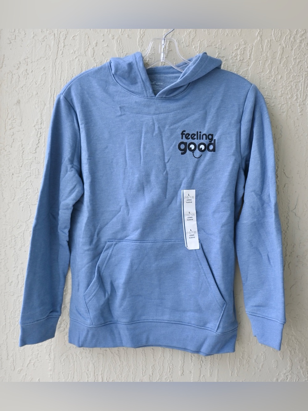 Kids Cat & Jack Light Blue 'Feeling Good' Hoodie